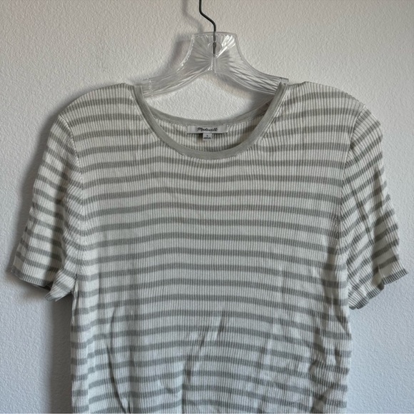 Madewell Micro-Rib Sweater Tee in Monument Size: L, NWOT - Picture 4 of 11